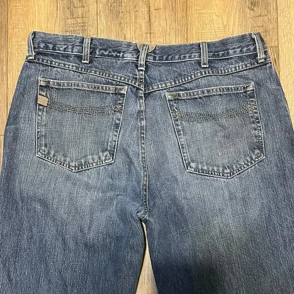 Ariat M3 Jeans Men's 38x32 Athletic Straight Leg Denim Medium Wash Work Western - Picture 5 of 9